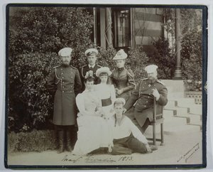 Tsar Alexander III surrounded by his family at Livadia